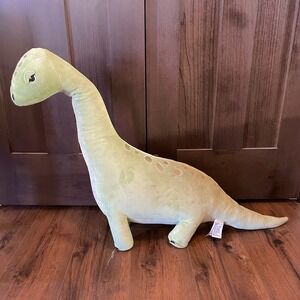 H&M HOME Plush Brontosaurus Dinosaur Stuffed Animal Light Green Toy Large 27"